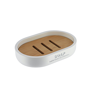 Porte Savon PRESTIGE - Blanc Gobelets et distributeurs de savon