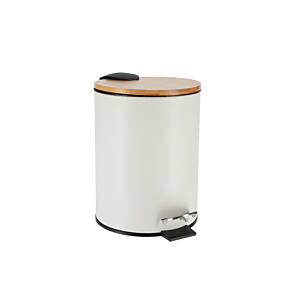 POUBELLE PRESTIGE Avec FREIN DE CHUTE 3L - Blanc Poubelles de salle de bain