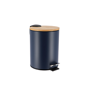 POUBELLE PRESTIGE Avec FREIN DE CHUTE 3L - Bleu Poubelles de salle de bain