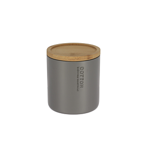 Boîte à coton PRESTIGE Avec Couvercle - Gris Boites de rangement