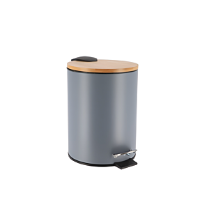 POUBELLE PRESTIGE Avec FREIN DE CHUTE 3L - Gris Poubelles de salle de bain