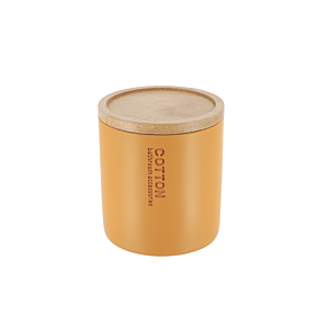 Boîte à coton PRESTIGE Avec Couvercle - Moutarde Boites de rangement