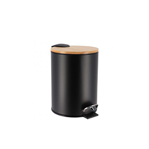 POUBELLE PRESTIGE Avec FREIN DE CHUTE 3L - Noir Poubelles de salle de bain