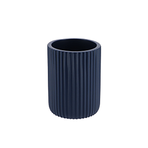 Gobelet En Résine Striée - Bleu Marine Gobelets et distributeurs de savon