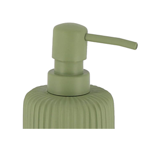DISTRIBUTEUR à SAVON en resiné Striée 230ml - Kaki