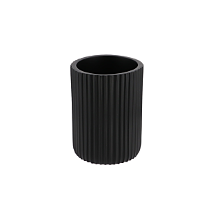 Gobelet En Résine Striée - Noir Gobelets et distributeurs de savon