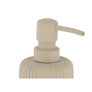 DISTRIBUTEUR à SAVON en resiné Striée 230ml - Taupe