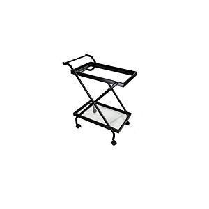 Chariot De Service 65x46x81,5cm - Noir Dessertes et chariots de service