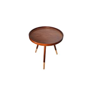 Table Ronde À Plateau MONZINO - Marron Promos printemps