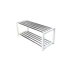 Etagère À Chaussures À 2 Niveaux DORRIGO - Blanc Accessoires-rangements