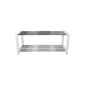 Etagère À Chaussures À 2 Niveaux DORRIGO - Blanc
