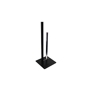Support De Toilette TOTTI - Noir / Chromé