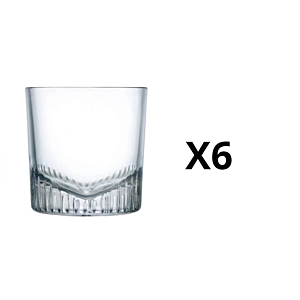 Set De 6 Verres CALDERA En Crystal 32cl - Blanc