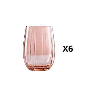 Set De 6 Verres LINKA 24cl - Rose