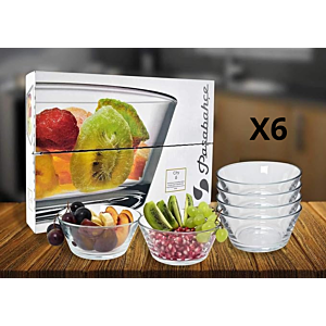 SET DE 6 BOLS CITY 125mm - Blanc