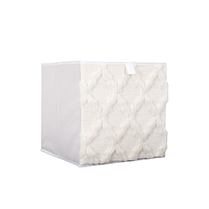 CUBE DE RANGEMENT PLIABLE 30x30cm TUFTE - Beige Cubes de rangement