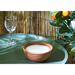 Bougie Parfumée Citronnelle Avec Pot - Terracota