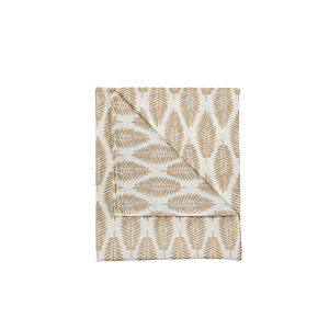Torchon FALL Aux Motifs Feuilles - Blanc / Beige Nappe et serviettes