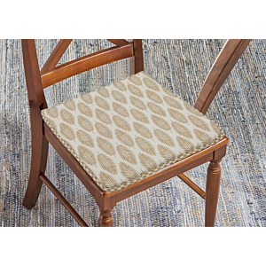 Galette FALL Aux Motifs Feuilles - Blanc / Beige