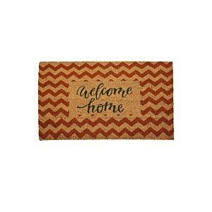 Paillasson Zigzag Welcome home 45x75cm - Multicouleur Paillasons