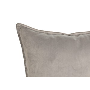 Coussin Carré Velours - Gris