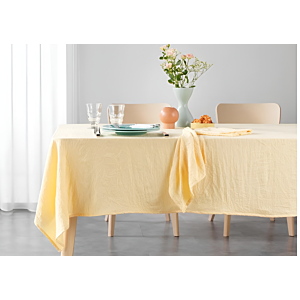 NAPPE SUZY Microfibre unie 140x240cm - Jaune