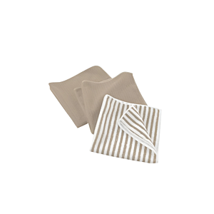 Lot De 3 TORCHONS CUISTOT MICROFIBRE - Beige Nappe et serviettes