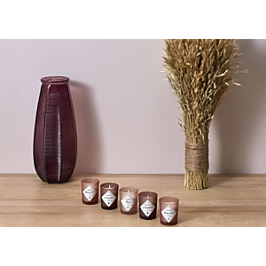 Coffret De 5 Bougies Parfumées - Multicouleur