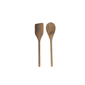 Cuillère ET SPATULE ACACIA - Marron Cuisson et préparation