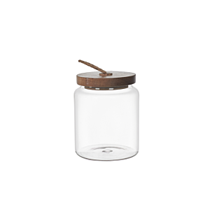 BOCAL AVEC COUVERCLE ACACIA 10cm - Blanc Rangement cuisine