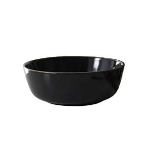 SALADIER En céramique - Noir / Doré Serviteurs