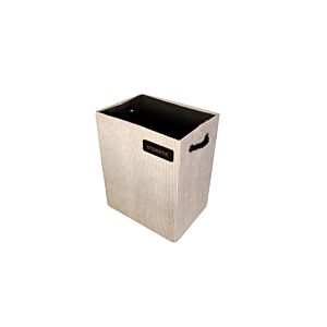 Panier Côtelé Avec Couvercle 33.5x24.5x42.5cm - Crème Accessoires-rangements