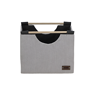 Boîte De Rangement Côtelé 32x31x26cm - Gris Beige Accessoires-rangements