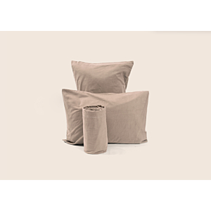 Drap Housse UNI FLANELLE - Taupe