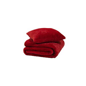 Coussin Fausse Fourrure 45x45cm - Bordeaux Promos printemps