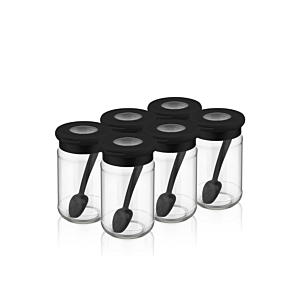 Set De 6 Pots D'Épices - Gris Rangement cuisine