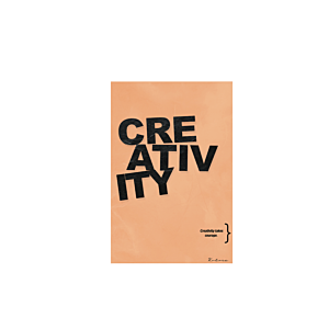 Tableau Creativity 40x60cm Sans Cadre - Orange Tableaux