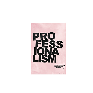 Tableau Professionalism 40x60cm Sans Cadre - Rose Tableaux