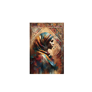 Tableau Tapis berber 60x90cm Sans Cadre - Multicouleur Tableaux