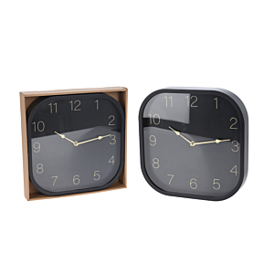 Horloge Murale 30x30x4,1cm - Noir