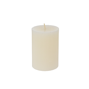 Bougie Cylindrique 7x7x10cm - Blanc Cassé Bougies décoratives