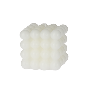 Bougie Carré 7,5x7,5x7,5cm - Blanc Cassé Bougies décoratives