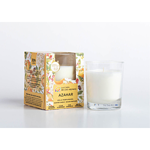 Bougie Parfumée AZAHAR 140g - Blanc