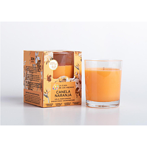 Bougie Parfumée Cannelle-Orange 140g - Orange