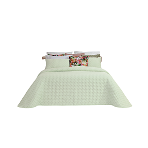 Set Couvre Lit ALANA Avec Taie D'oreiller - Vert Parures de lits
