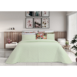 Set Couvre Lit ALANA Avec Taie D'oreiller - Vert