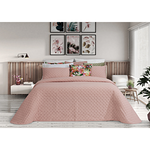 Set Couvre Lit ALANA Avec Taie D'oreiller - Rose