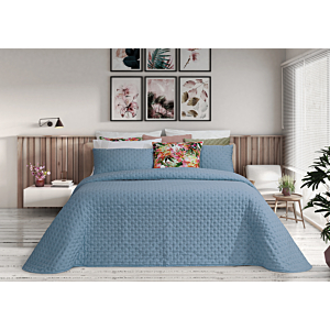 Set Couvre Lit ALANA Avec Taie D'oreiller - Bleu