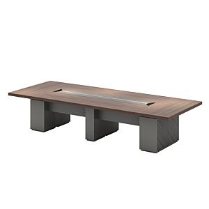 Table De Conférence LEADER - Marron / Gris