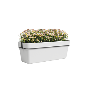Pot à plantes Capri 50cm - Blanc Soldes été